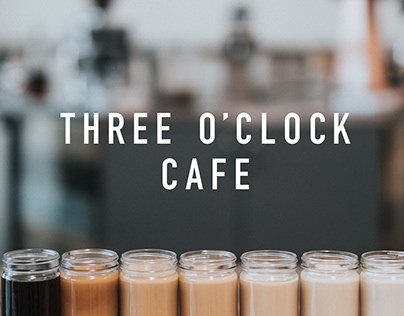 Three O'Clock Cafe Brand Identity
