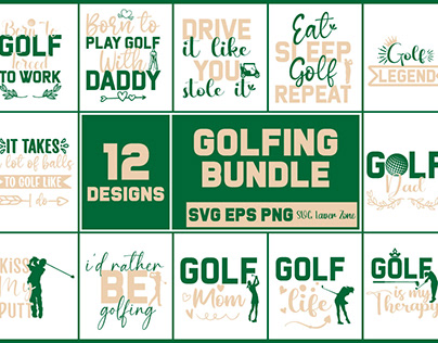 Golfing svg bundle