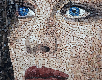 Mosaic portrait. Liv Tyler