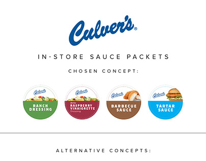 Culver's - Sauce Packet Design