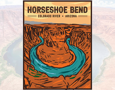 Horseshoe Bend, Colorado River - Arizona.