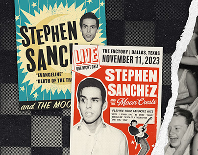 Stephen Sanchez Concert Poster Concept Work