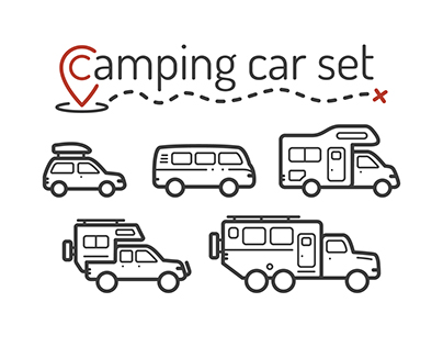 Camping and travel car set
