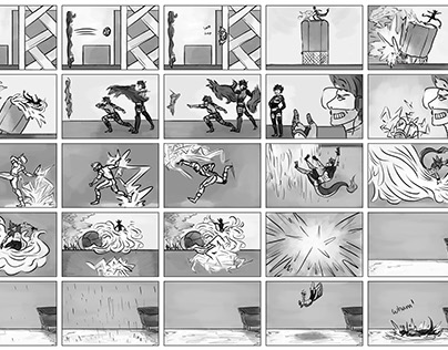 Darkness Falls Pitch Packet - Storyboard Examples
