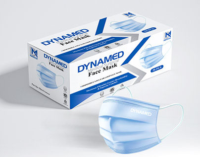 Surgical Mask Box Packaging Design