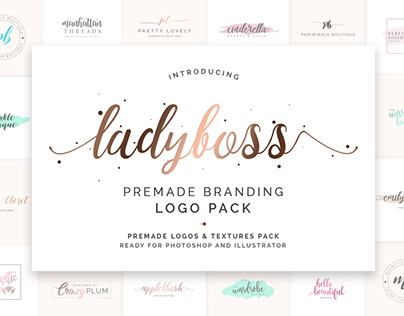 Ladyboss Premade Branding Logo Pack