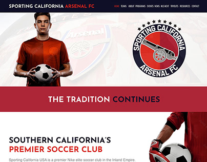 Sporting California Webpage Design