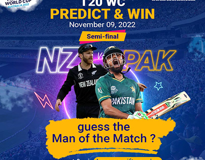 Cricket Predict and Win Social Media Poster