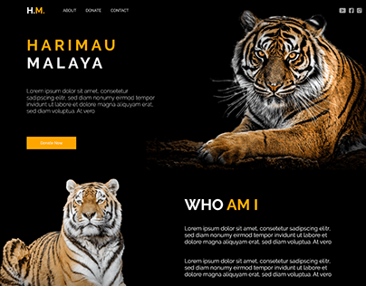 Harimau Malaya Donation Landing Page