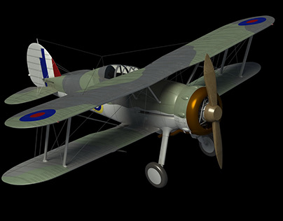 British carrier fighter aircraft Gloster Gladiator