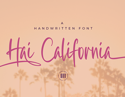 Hai California - An Authentic Handwritten Font