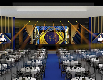 Civil Society award 2023 stage design concept