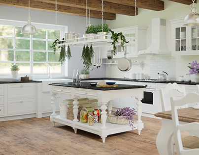 Provence style kitchen / Interior Design