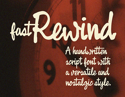 A Handwritten Script Font Inspired by 1950s Design