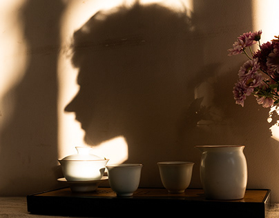 Tea in shadows