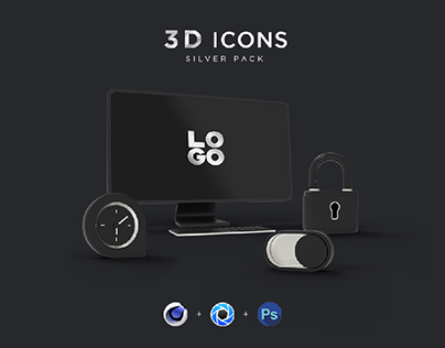 Project thumbnail - 3D Icon Silver Pack - UI Package