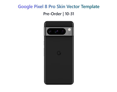 Google Pixel 8 Pro Template Vector 2023 by VecRas