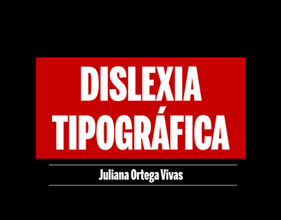 Dislexia Tipográfica