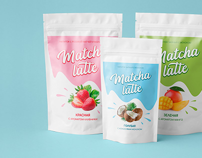 Matcha Latte Packaging Design