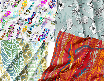 Сollection of textile prints