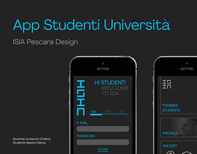 Mobile app ISIA Pescara Design