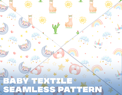 Seamless pattern for baby textiles