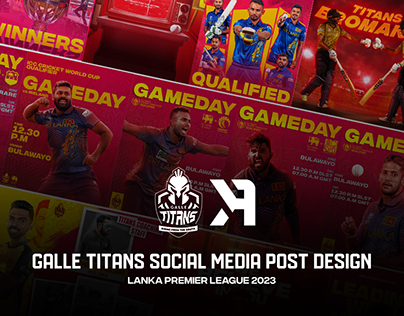 Galle Titans Social Media Post Design - LPL 2023