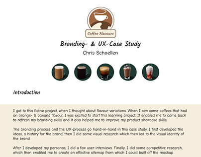 Coffee Flavours Case Study