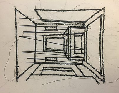 perspective drawings sew onto fabric