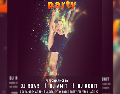 dance party flyer