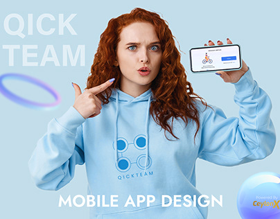 Qick Team Mobile App UI Design by CeylonX