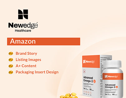 NewEdge Omega3 Amazon A+ | Listing Images | Brand Story