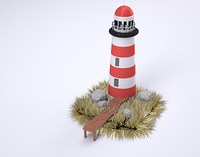 Diorama 3D Model 'Lighthouse'