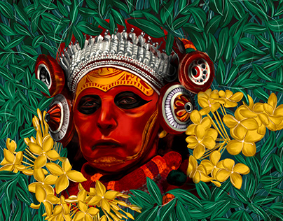 "Devakoothu" - the only theyyam performed by women.