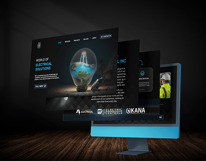 Landing Page For Electrical Solutions Company