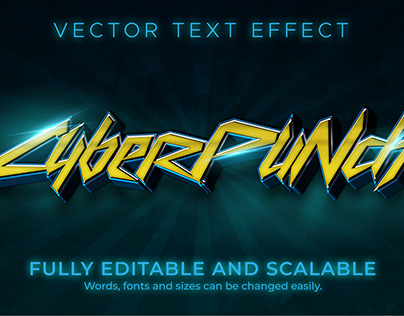Cyberpunk 2077 Editable Text Effect