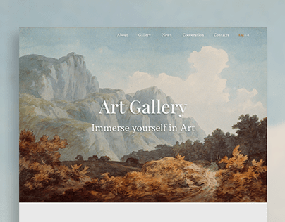Art Gallery Landing Page