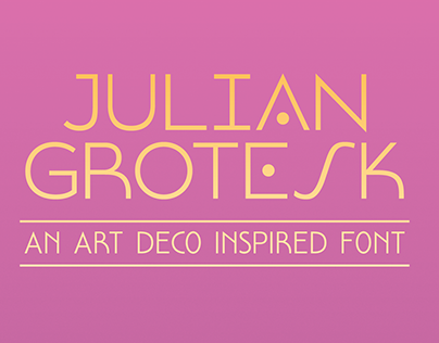Project thumbnail - Julian Grotesk | Free Typeface