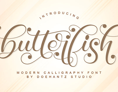 Butterfish - A Modern Calligraphy Font