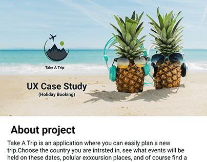Take Trip UX case study presentation