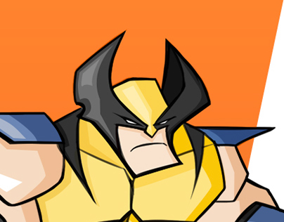 Re-imagined Wolverine Digital vector artwork