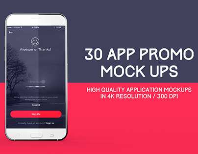 30 app promo mock ups