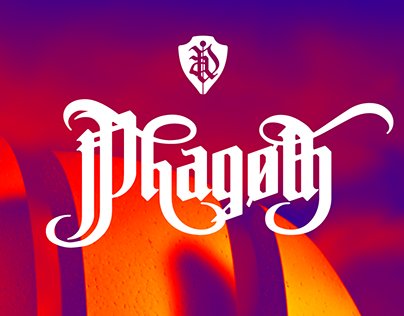 Phagoth calligra-futuristic gothic font