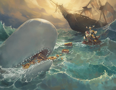 Disney - Moby Dick illustrations