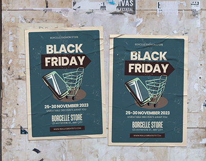 Vintage Black Friday Poster