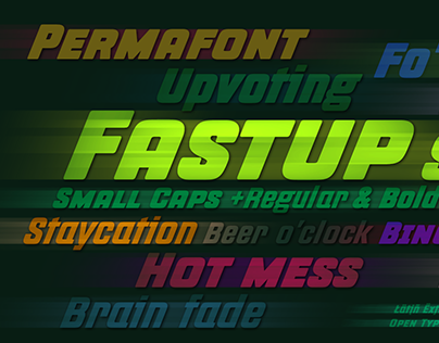 Fastup Display fonts