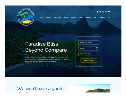 St. Lucia Reliable Taxi and Tours Website Design