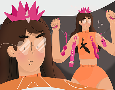 Illustrations for app tracking women's cycles