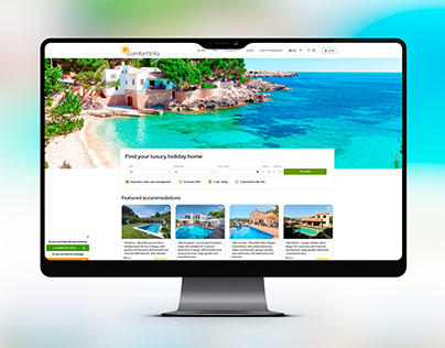 Web de la agencia de alquiler turístico Comfortvilla