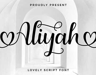 Free Aliyah Lovely Script Font